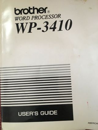 , box,  Rare - Brother WP - 3410 Word Processor. 4