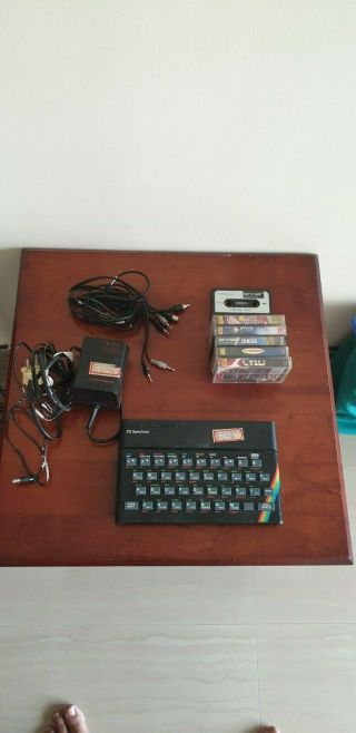 Sinclair Spectrum Zx 48k Console With Games (rare)