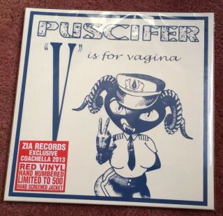 Puscifer V Is For Vagina Vinyl Lp Rare 281/500 Rsd Oop Zia Perfect Circle Tool