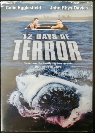 12 Days Of Terror (dvd,  2004) Shark True Story John Rhys - Davies Rare Oop