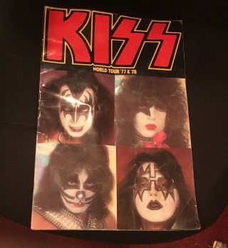 Kiss Alive Ll World Tour 1978 & 79 Rare Large Photo Brochure