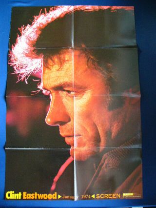 1974 Clint Eastwood / The Christmas Tree Japan Vintage Poster Very Rare