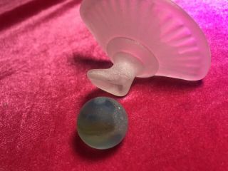 BEACH SEA GLASS Detailed Glass Bottom,  Shooter Swirl Rare marble MUST 3
