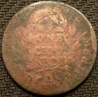 1800 Draped Bust Large Cent (s - 210,  R5,  Rare Lds W/ Cud,  Dateless)