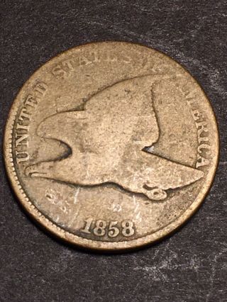 1858 Flying Eagle Cent Collectible Us Coin Rare Penny 1c Nr