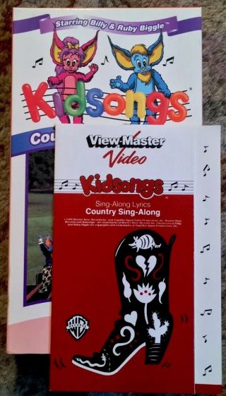 “Kidsongs - Country Sing Along” VHS With Booklet Biggles Warner Bros Rare 4
