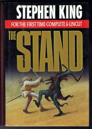 Stephen King,  The Stand,  The Complete & Uncut Edition,  Rare 1990 Hardcover W/ Dj