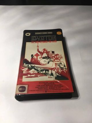 Led Zeppelin The Song Remains The Same Rare Betamax Video 1984