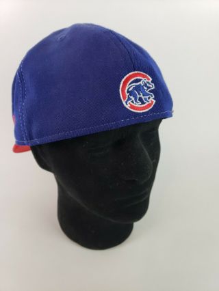 Era Chicago Cubs 3D Embroidered Logos WOOL 59FIFTY Fitted Hat 7 5/8 RARE 2