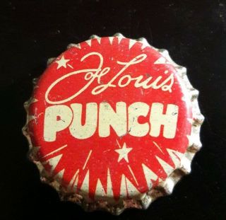 Rare Joe Louis Punch Soda Bottle Cap Cork