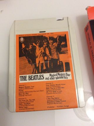 MEGA RARE - THE BEATLES 8 TRACK CASSETTE - OZ ONLY MAGICAL MYSTERY TOUR WRC TAPE 3