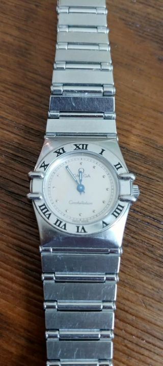 Authentic Omega Constellation Stainless Steel Ladies Watch 6 " Vintage Rare
