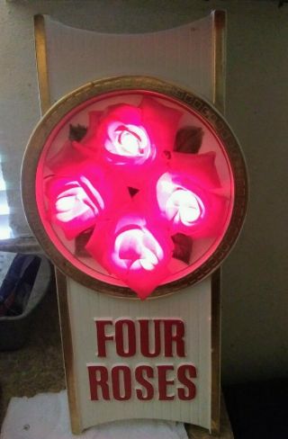 Rare Advertising Four Roses Whiskey Lighted Sign - Looks & Perfectly