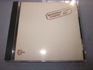 Country Joe Mcdonald " Incredible Live " Cd Vanguard Uk Oop Rare