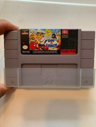 Out To Lunch Nintendo Snes Rare Complete