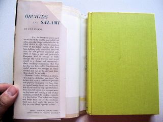 VERY RARE 1954 EVA GABOR SIGNED 1st Edition ORCHIDS AND SALAMI w/Dust Jacket 3