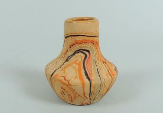 Nemadji Pottery 201 Swirl Vase Rare Early Vase Vintage 1960s Exc