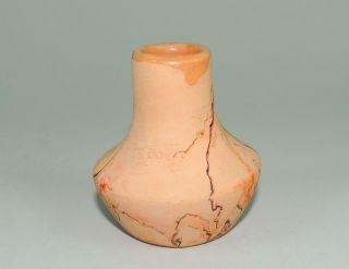 Nemadji Pottery 201 Swirl Vase Rare Early Vase Vintage 1960s EXC 3