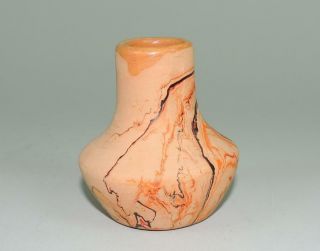 Nemadji Pottery 201 Swirl Vase Rare Early Vase Vintage 1960s EXC 4