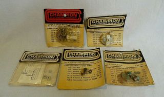 Rare 1960`s Champion 1/24 Slot Car Motor Repair Parts Grouping In Packages