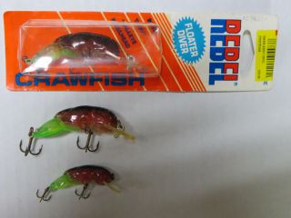 Rebel Crawfish F76231 & F77231 & D76231 Very Rare color Hot Green set of 3 6