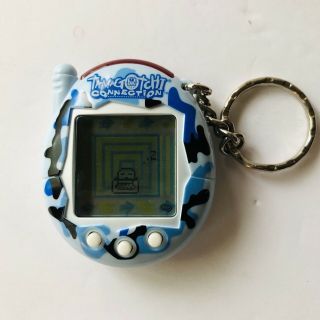 Tamagotchi Connection Bandai Wiz Rare 2004 Blue Camo Virtual Pet