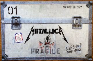 Metallica Live S@it: Binge & Purge Rare Promo 11 X 7 Poster Flat 
