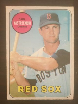 1969 O - Pee - Chee 130 Carl Yastrzemski - Boston Red Sox - Rare & Vintage