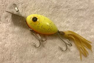Fishing Lure Fred Arbogast Arbo Gaster Rare Fire Plug SOB Tackle Box Crank Bait 3