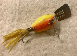 Fishing Lure Fred Arbogast Arbo Gaster Rare Fire Plug SOB Tackle Box Crank Bait 4