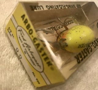 Fishing Lure Fred Arbogast Arbo Gaster Rare Fire Plug SOB Tackle Box Crank Bait 5