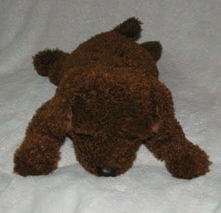 Rare Ty Classic Plush - Flopper The Brown Dog By Ty 2000 13 " 17 "
