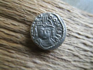Maurice Tiberius 582 - 602 Ad Silver Siliqua.  Vandals.  Victoria On Rev.  Rare