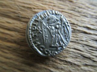 MAURICE TIBERIUS 582 - 602 AD Silver Siliqua.  Vandals.  Victoria on rev.  Rare 2