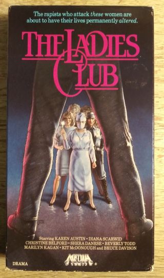 The Ladies Club Vhs Media 1987 Rape Revenge Action Thriller Rare Oop