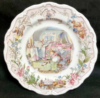 ❤️rare Royal Doulton Brambly Hedge The Birthday Plate 