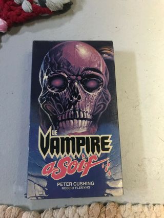 Le Vampire A Soif French Canadian Horror Sov Slasher Rare Oop Vhs Big Box Slip