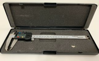 Vintage Stainless Hardened 200mm Digital Caliper Measuring Micrometer Tool Rare