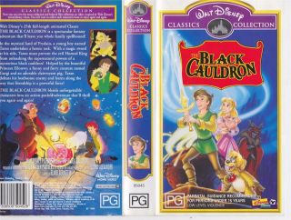 Black Cauldron Vhs Video Pal A Rare Find
