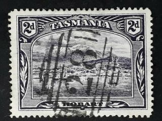 Rare Undated Tasmania Australia 2d Purple Pict Stamp Num Cds 28 - Elizabeth Town