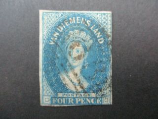 Tasmania Stamps: Chalon Varieties - Rare (f405)