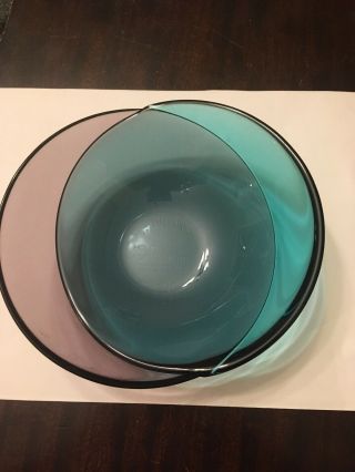 Orrefors For Conde Nast Twist Color Bowl Holiday 2005 Limited Edition Rare