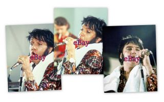 3 Rare 8x10 Photos Of Elvis Presley July 1970