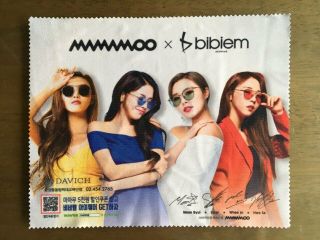 Mamamoo X Bibiem Promo Glasses Cloth Eyewear Rare K - Pop