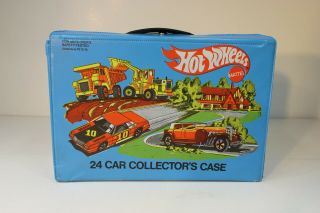 Vintage Mattel Rare Hot Wheels 1980 24 Car Collectors Carring Case 8227