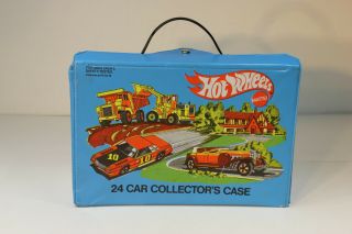 Vintage Mattel Rare Hot Wheels 1980 24 Car Collectors Carring Case 8227 2