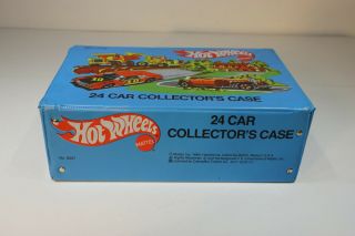 Vintage Mattel Rare Hot Wheels 1980 24 Car Collectors Carring Case 8227 3