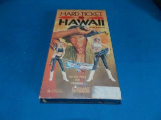 HARD TICKET TO HAWAII VHS MOVIE 1987 LORIMAR VIDEO ACTION SEXPLOITATION RARE 3