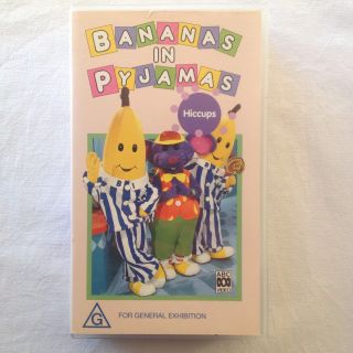 Bananas In Pyjamas: Hiccups.  Vhs Video Tape Abc Kids Tv Show B1 B2 90 