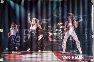Van Halen Live Poster Early 1982 Approx 23 X 35 Rare Vintage